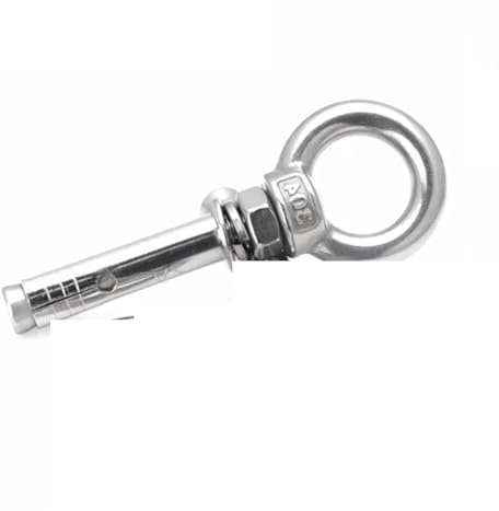 Tassello Ancorante 1 pz M6/M8 Ancoraggio a manicotto Bullone ad occhiello di espansione for calcestruzzo Acciaio inossidabile Installazione Gancio for manufatto Universale con viti anello(M8x80mm)