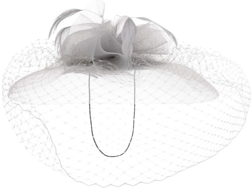 LIERYS Vilisca Fascinator mit Schleife Uni einfarbig Made in Italy Damen Frühling Sommer grau One Size