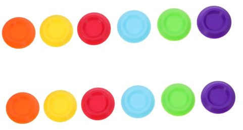 STOBAZA Mangiatoia per Terrario 12 Unitá in Plastico Ciotole Rotonde per Insetti Piccoli Sostituzione Cibo Semplice per Crescita Sana in Habitat Rettili Colore Casuale