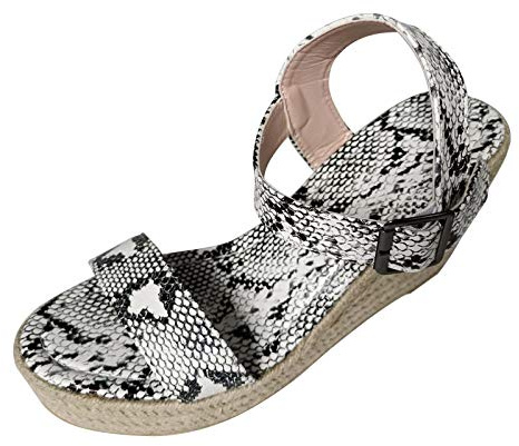 Bekväma sommarsandaler för kvinnor, öppen tå, espadriller ortopediskt stöd för plantar valvet, halkfri dämpande sula, skor för daglig användning
