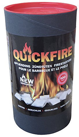 Anzünder QuickFire für Kamin Ofen Grill 300 St. Paraffin Tüten