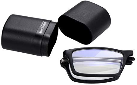 Read Optics Gafas de lectura plegables de +1,0 a +3,5, gafas con filtro de luz azul para ordenadores y pantallas digitales, tamaño de bolsillo, fáciles de transportar, gafas protectoras