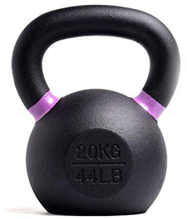 Kettlebells AGYH Heavy-Duty-Gusseisen, Berufskrafttraining Core Training Cross-Training Fitnessgeräte, Einfach Zu Tragen, Schwarz, 20 Kg / 44.1lb