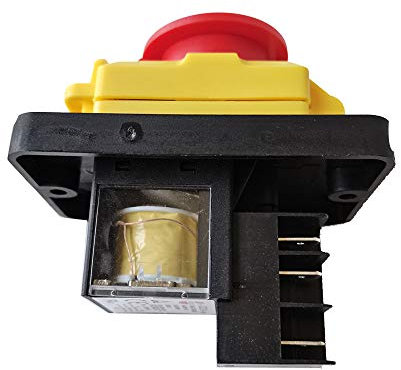 KJD12-14 Interruttore elettromagnetico KEDU 6 Pin di arresto di emergenza Interruttori a pulsante per falegnameria Elettrici Utensili da banco Trapani smerigliatrici Torni e Seghe 16A AC 220-240V
