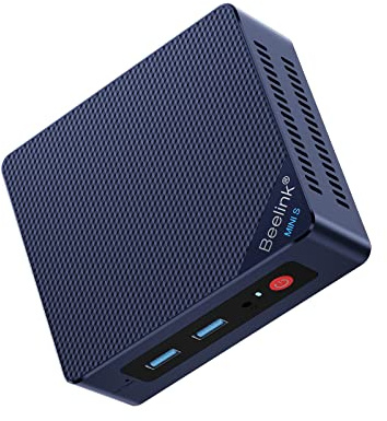 Beelink Mini PC, Mini S12 Intel 12th Gen 4-Core N95(up to 3.4GHz), Mini Computer 8GB DDR4 RAM 256GB SSD, Desktop PC Dual HDMI 4K UHD/Gigabit Ethernet/Dual WiFi5/BT4.2/HTPC/W11 Home