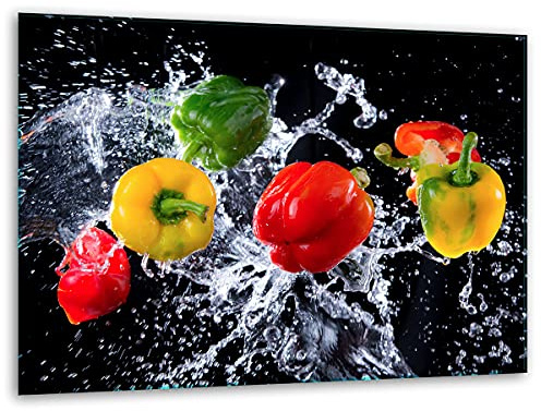TMK ArtDeko – Schneidebrett Glas – Glasschneidebrett für die Küche 40x30 cm – Robust, Hygienisch & Rutschfest – Glas Schneidebrett – Zusätzliche Arbeitsfläche – Vielseitige Nutzung