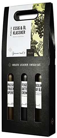 Uppsättning av 3 vinäger & olja klassiker (3 x 100 ml) Wajos presentset