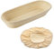 Westmark Set Cesta, 2 Pezzi, Cestino Ovale + Rivestimento, Canna d'India/Cotone, Beige Chiaro/Beige, 3202227B