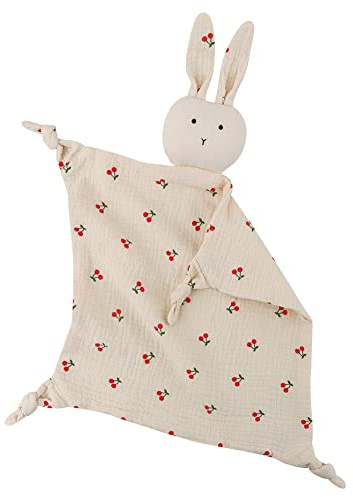 Baby Spielzeug Schnuffeltuch Hase,Superweiches Schmusetuch und Stofftier Hase,Schnuffeltuch Kuscheltuch Musselin Baumwolle Babydecke Komfort Erstausstattung für Babys Jungen und Mädchen ab 0 Monaten