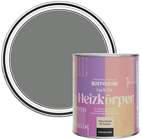 Rust-Oleum Grey Heat Resistant Radiator Paint in Gloss Finish - Torch Grey 750ml
