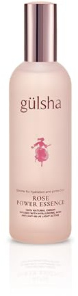 gülsha Rose Power Essence Gesichtsspray mit Rosenwasser und Hyaluronsäure