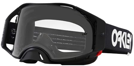 Oakley Airbrake MX Goggles, Black White B1B w Clear