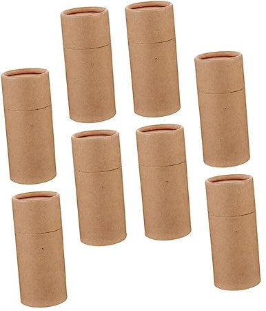LALAFINA 8stücke Zylindrische Papierverpackungsbox Für Ätherische Ölflaschen Als Geschenkbox Oder Teebehälter Wiederverwendbar Und Praktisch