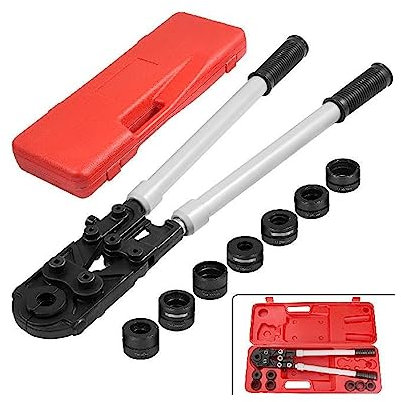 Outil de sertissage de tuyau de plomberie pince à sertir réglable de Type ciseaux manuel avec 8 mâchoires TH/U for Tube multicouche PEX PB Améliorer l'efficacité