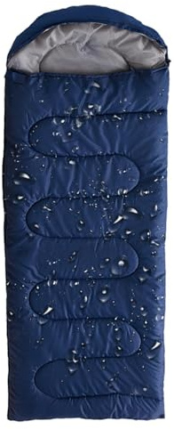 Sacos de dormir para adultos | Saco de dormir individual para adultos | Saco de dormir para adultos | Saco de dormir de 4 estaciones para camping, viajes, interiores y exteriores