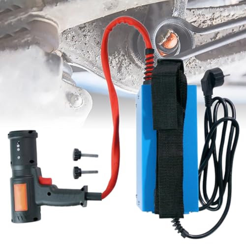 MhWrughts Portable Flameless Induction Heater, High Intensity Heat Induction Tool, Handheld Bolt Buster Gun Heater Bolt for Rusty Screw Removing and Nut Machine Repair Tool, 1500W