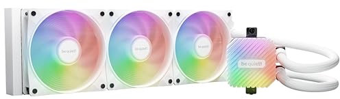 be quiet! Light Loop 360 mm White Water Cooling for Heavily Overclocked Systems, 3x Light Wings LX 120 mm PWM High-Speed ARGB Fan, Stylish Cooling Block, with PWM Hub, Extremely High Cooling