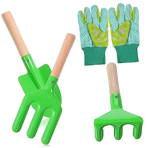 Yardenfun Gartengeräteset für Kinder Kindergartengeräte Außenspielzeug für Kleinkinder Kinderspielzeug Kinder gartenwerkzeug gartengeräte Kinder Kinder-Gartenwerkzeugsatz Kindergarten-Set pp