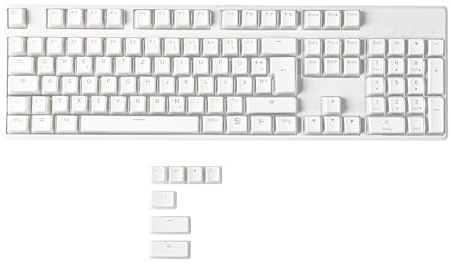 YMDK Pudding Deutsch ISO QWERTZ Double Shot PBT Shine Through OEM Profil Tastenkappen Set Geeignet für MX Switches 108 87 61 Mechanische Tastatur