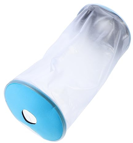 HAPINARY Protector para Codo y Brazo Pvc Azul, Funda para Ducha y Baño, Evita Irritación Piel y Protege Escayola