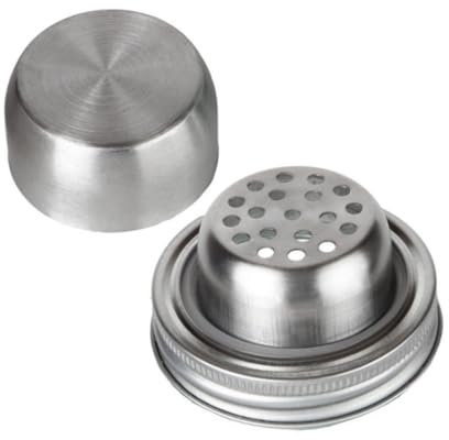 LALADEFIEE 2pcs Canning Jar Lids Stainless Steel Cover for Tight Sealing Protection