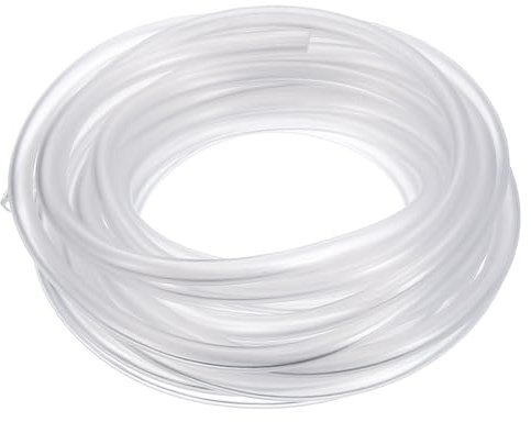 QUARKZMAN PVC-slang, 3 mm ID x 5 mm OD – 13 fot lång, klart vinylvattenrör, lätt flexibelt plastvattenrör för akvaonik, luftslang, bevattning