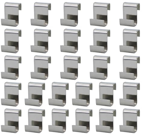 LTISHABILTD 27 Pcs Z Clips for Greenhouse Glass Panes, Stainless Steel, Silver