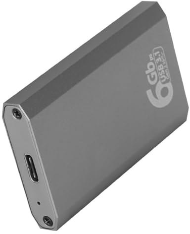 MSATA - Adaptador de carcasa de 6 Gbps a USB 3.1 Gen 2 para disco duro interno MSATA con puerto tipo C