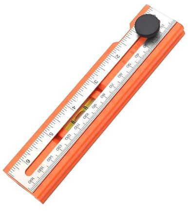 Scribing Ruler - Multifunction Layout Gauge, Compact Measuring Square, Aluminum Marking Tool, 15-90 Degree Adjustable Angle Finder | Professional Drafting Aid For Carpentry And Precision Workshop Use