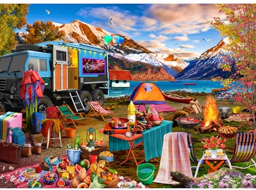 HUADADA Jigsaw Puzzles for Adults 1000 Pieces-Wilderness Journey-1000 Piece Jigsaw Puzzles for Adults-Family Interactive Games Puzzle Gifts