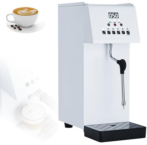 Azcabjie Vaporizador De Leche Profesional, Capuchino Automático De 2500 W, Vaporizador De Leche De 6 L, Pulverizador De Vapor De 360° para Espresso, Té, Postres Y Bares