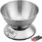 Uten Balance de Cuisine, Balance Cuisine Electronique avec Bol 2L Amovible, Balance Cuisine Precision, écran LCD Échelle en Acier Inoxydable Charge Maximale de 5 kg