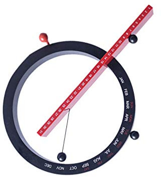 EXCEART Magnetischer Ewiger Kalender Von Kreativem Design Mit Abs Und Baumwolle FüR Tisch Und Wanddekoration Jahresplaner Magnetischer Tischkalender 23X23Cm