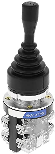 Interruptor de Joystick de 4 Posiciones, 4NO(Normal Abierto) Reemplazo Momentáneo Del Controlador Joy Stick, Para Circuitos De Cc De Ca De Control Industrial, Arrancador, Contactor, Relé Hkai-41Z04