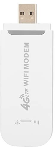 Enrutador Inalámbrico 4G LTE, Enrutador de Módem WiFi USB Portátil con Ranura para Tarjeta SIM, Punto de Acceso Portátil de Viaje de Alta Velocidad, Compatible con 10 Usuarios
