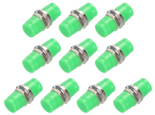 sourcing map Fiber Optical Coupler FC to FC/APC Round Flange, Single Mode Simplex Adapter, FC-FC/APC, for Network Internet Connector, 10pcs