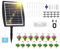 Solar Bewässerungssystem Set,Automatische Gartenbewässerungssystem mit Zeitschaltuhr Funktion,Bewässerungssystem Balkon Ohne Wasseranschluss mit 15m Schlauch für 15 Pflanzkübel