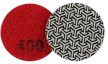 GUIPENG 1 almohadilla de pulido en seco esmeril galvanizado 50 mm y 2 pulgadas for disco lijado granito mármol, accesorios for herramientas eléctricas(400 Grit)