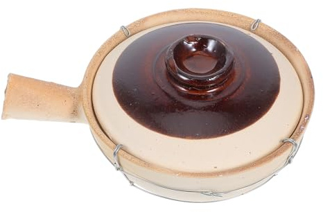 GALPADA Pentola di Terracotta Tradizionale per Cottura Resistente al Calore per Riso in Pentola di Argilla Zuppe e Stufati per Banqueting e Viaggi
