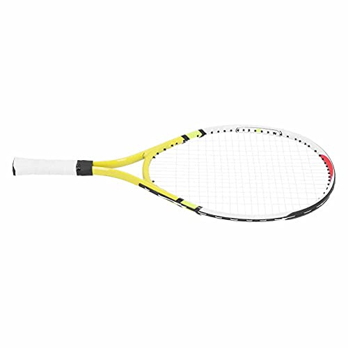 Generic Tonårings Tennisracketset med Solid Nylonsträng Lättviktsdesign för Barn 23,0 Tum (Gul)
