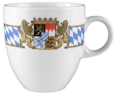 Becher 13,5 cm Compact Compact Bayern 27110 8 Stück von Seltmann Weiden