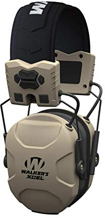 WALKER'S XCEL 100 Digital Electronic Muff W/Voice Clarity, Advanced Circuit, 4 Listening Modes, Beige (GWP-XSEM)
