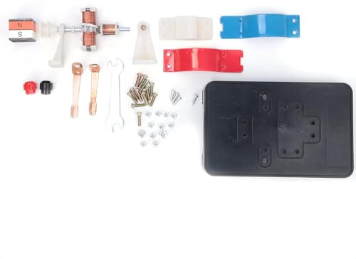 Fafeicy Miniatur Elektromotor Generator Set Gleichstrommotor Physik Bildungsexperimente Lehrmittel Schüler Labor Elektromotor Modell
