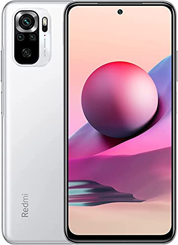XIAOMI Redmi Note 10S Smartphone RAM 6 GB ROM 64 GB 6,43 '' AMOLED DotDisplay 64 MP Kamera 33 W Schnellladung MediaTek Helio G95 3,5 mm Kopfhörerbuchse 5000 mAh (typ) Akku weiß [Globale Version]
