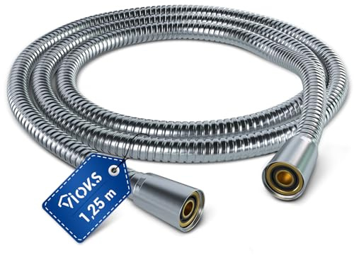 VIOKS Duschschlauch 1 25m Dusch Schlauch Flexibel - Brauseschlauch 1 25m Duschschlauch Edelstahl Verlängerung & Schlauch Duschkopf Schlаuch Für Duschbrause Handbrause