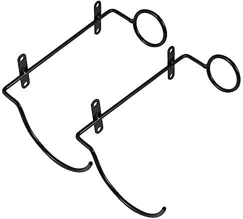 TOPBATHY 2pcs Wrought Iron Wine Bottle Holder Sturdy Iron Art Rack for Stylish Wine Display Black for Home Bar Kitchen Counter