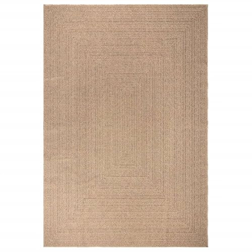 vidaXL Teppich ZIZUR 200x290 cm Jute-Optik Indoor und Outdoor