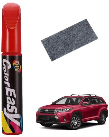 KOAHDE DIY Car Scratch Remover Touch Up Pens, Car Paint Scratch Repair Pen Brush, Red, 1PC