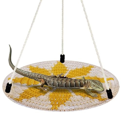 Reptil hängmatta, bardagsnamn gungsäng, bomull gungleksak med krok för bartagamn, ödlor, ormar geckos, kameleont, papegojor, hamstrar, små husdjur