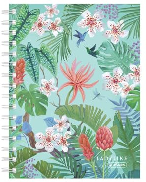 Herlitz Spiralkladde / Spiralblock / DIN A6 / kariert / LadyLike Jungle